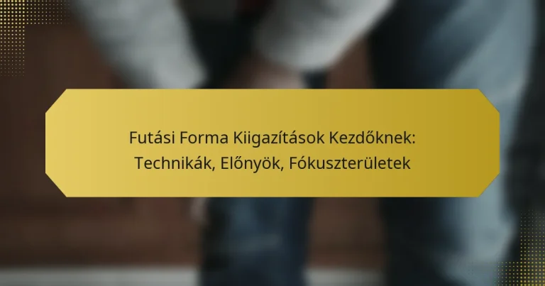 Futási Forma Kiigazítások Kezdőknek: Technikák, Előnyök, Fókuszterületek
