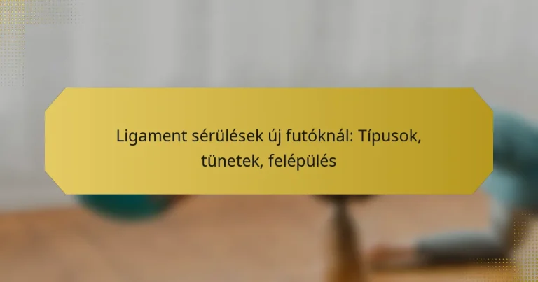 Ligament sérülések új futóknál: Típusok, tünetek, felépülés