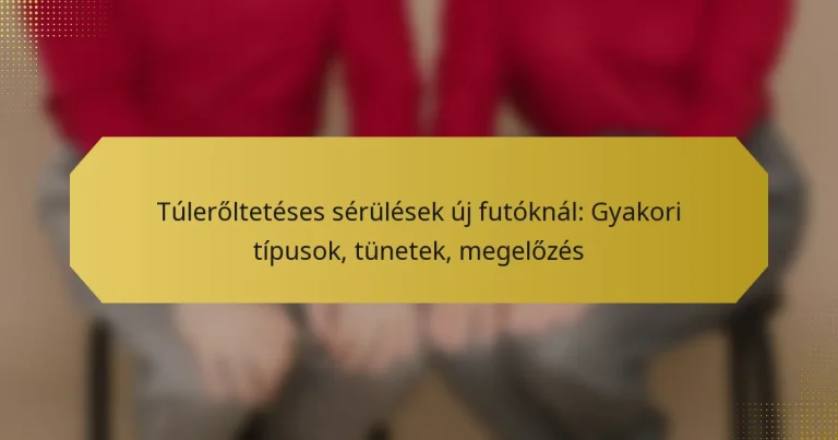 Túlerőltetéses sérülések új futóknál: Gyakori típusok, tünetek, megelőzés